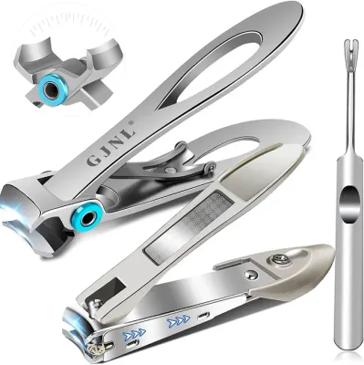 Nail Clippers for Men Thick Nails Wide Jaw Opening Sharp Toenail Clippers