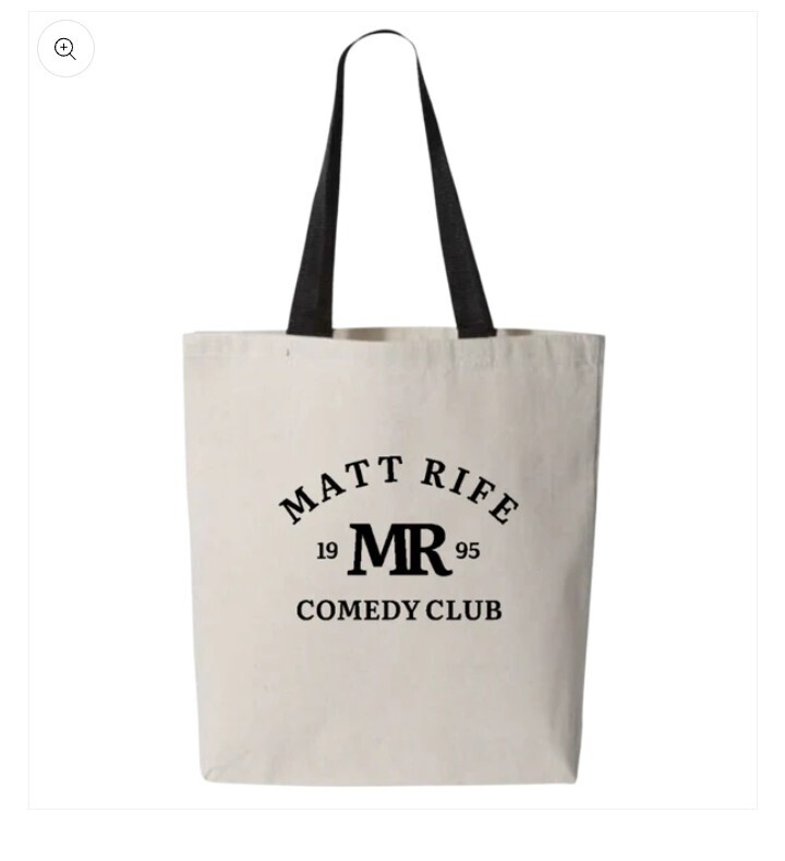 MATT RIFE Classic MR Comedy Club Tote Bag