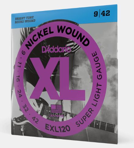 D'Addario EXL120 09-42 Super Light Guitar Strings