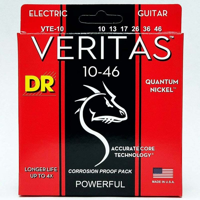 DR VTE-10 10-46 Medium Gauge Veritas Guitar Strings