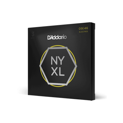 D'Addario NYXL0946-3P 09-46 Super Light Top/Regular Bottom NYXL Guitar Strings - 3 Pack