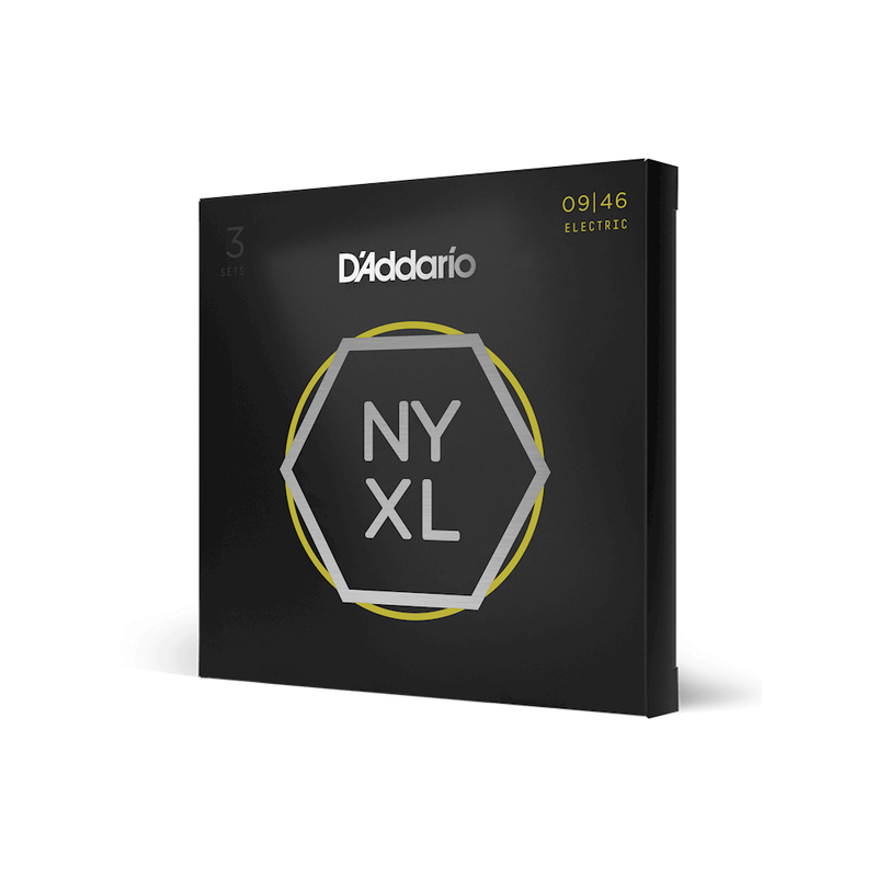 D'Addario NYXL0946-3P 09-46 Super Light Top/Regular Bottom NYXL Guitar Strings - 3 Pack