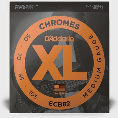 D'Addario ECB82 50-105 Medium Gauge Flatwound Bass Strings