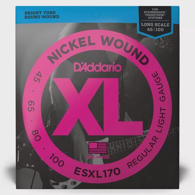 D'Addario ESXL170 45-100 Light Gauge Double Ball Steinberger Bass Strings