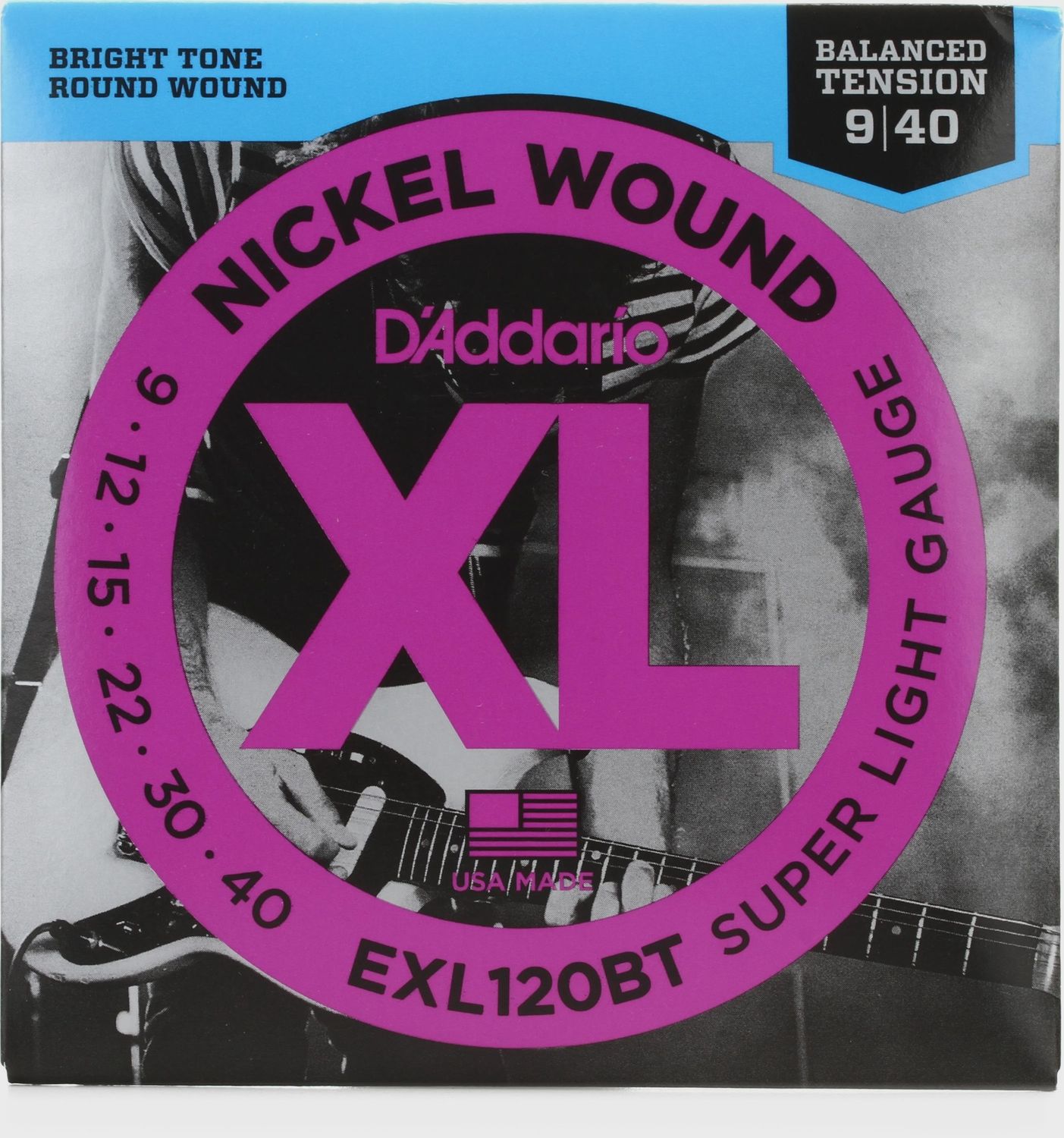 D'Addario EXL120BT 09-40 Super Light Balanced Tension Guitar Strings