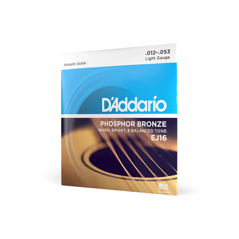 D'Addario EJ16 12-53 Light Gauge Acoustic Guitar Strings