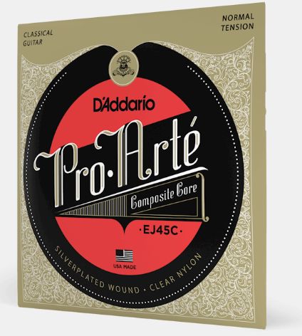 D'Addario EJ45C Regular Tension Composite Core Classical Guitar Strings