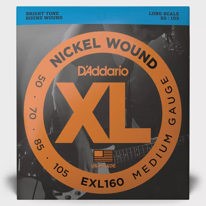 D'Addario EXL160 50-105 Medium Gauge Bass Strings