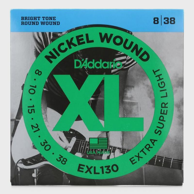 D'Addario EXL130 08-38 Extra Super Light Guitar Strings