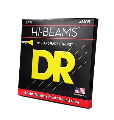 DR MR-45 45-105 Medium Gauge Hi-Beams Stainless Bass Strings
