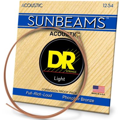 DR RCA-12 12-54 Light Gauge Acoustic Guitar Strings