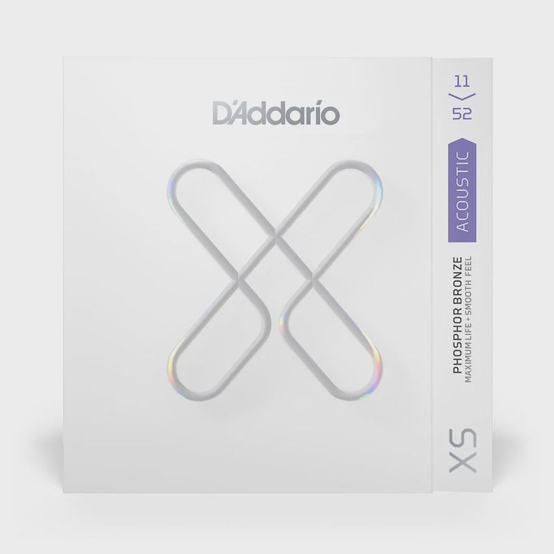 D'Addario XSAPB1152 11-52 Custom Light XS Acoustic Guitar Strings