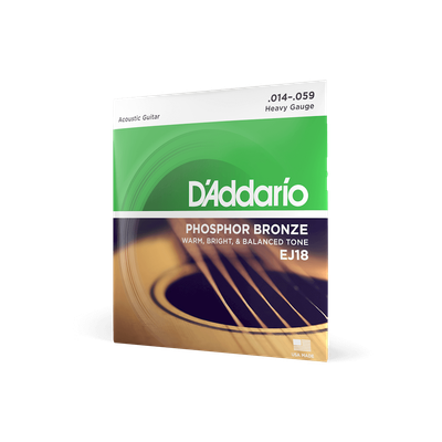 D'Addario EJ18 14-59 Heavy Gauge Acoustic Guitar Strings