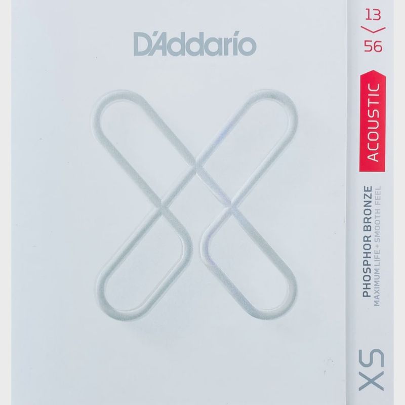 D'Addario XSAPB1356 13-56 Medium Gauge XS Acoustic Guitar Strings