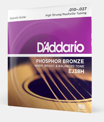 D'Addario EJ38H 10-27 High Strung/Nashville Tuning Acoustic Guitar Strings