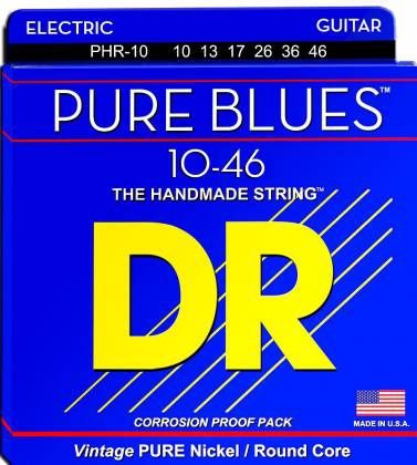 DR PHR-10 10-46 Medium Gauge Pure Blues Guitar Strings