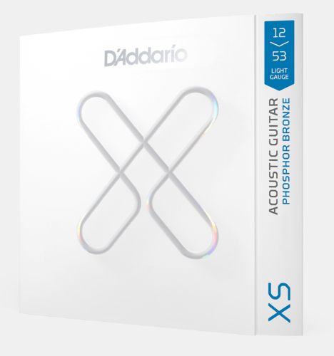 D'Addario XSAPB1253 12-53 Light Gauge XS Acoustic Guitar Strings