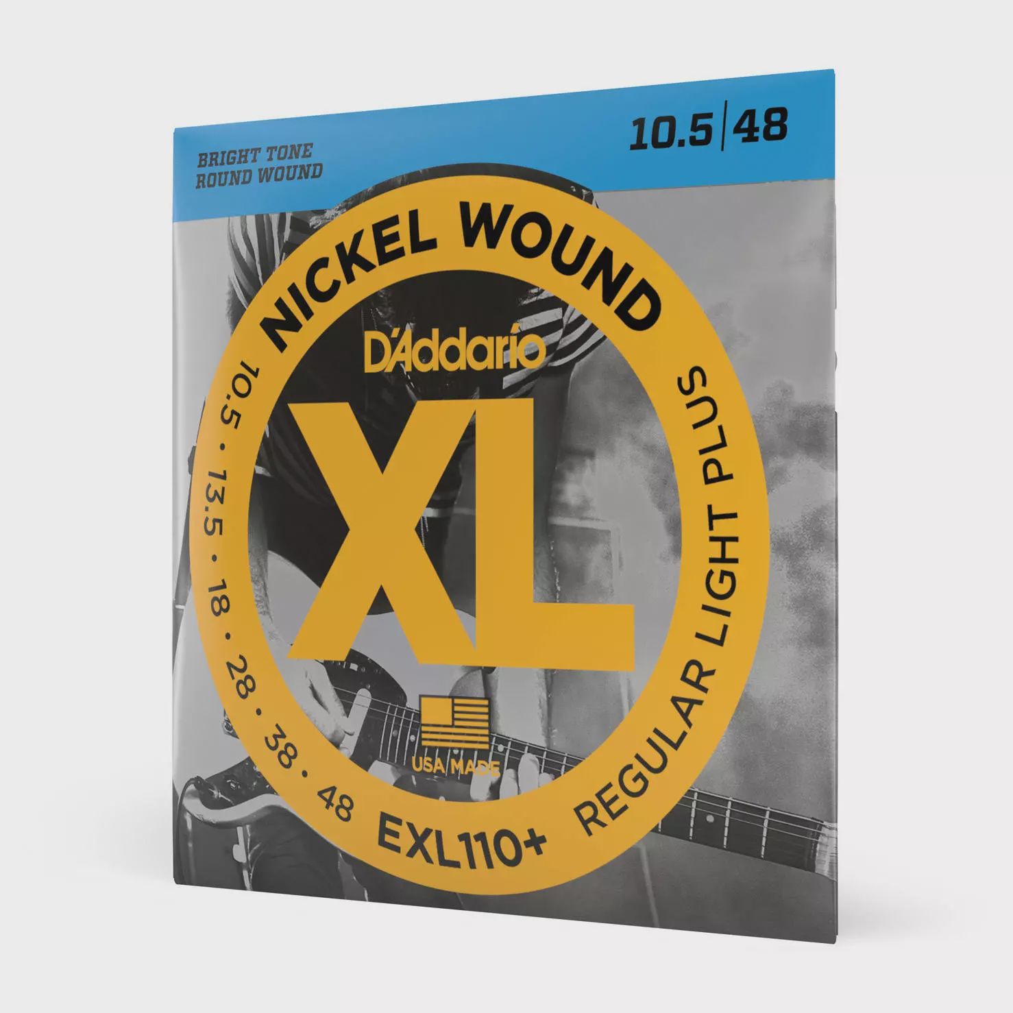 D'Addario EXL110+ 10.5-48 Regular Light Plus Guitar Strings