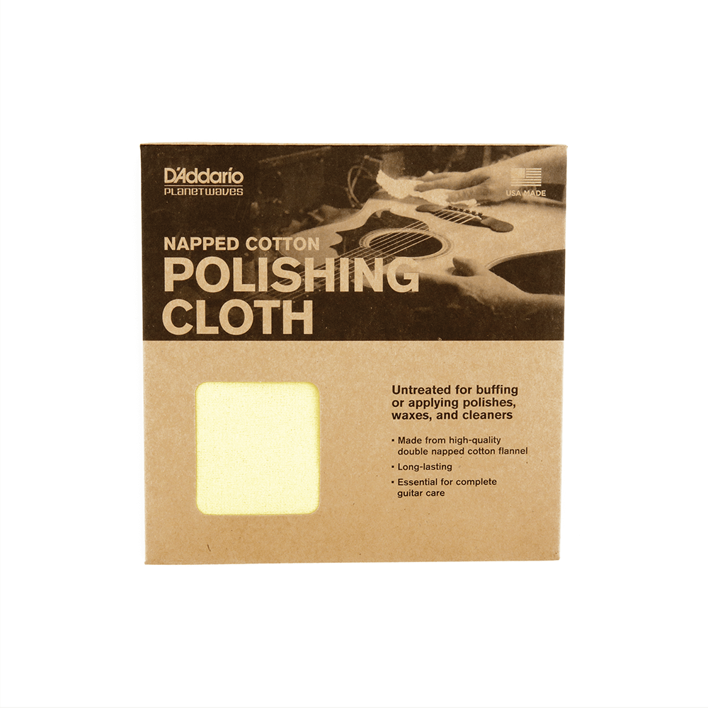 D'Addario Polishing Cloth - Napped Cotton
