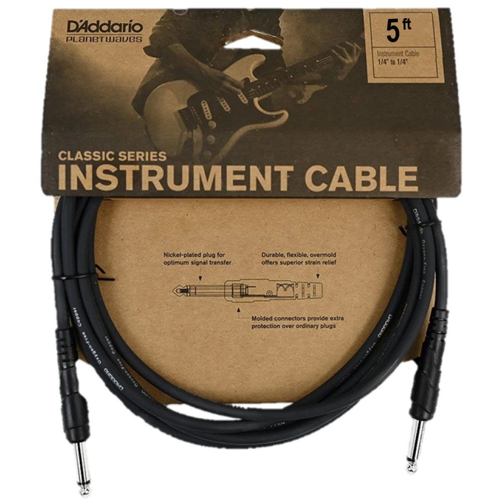 D'Addario 5ft Classic Series Instrument Cable