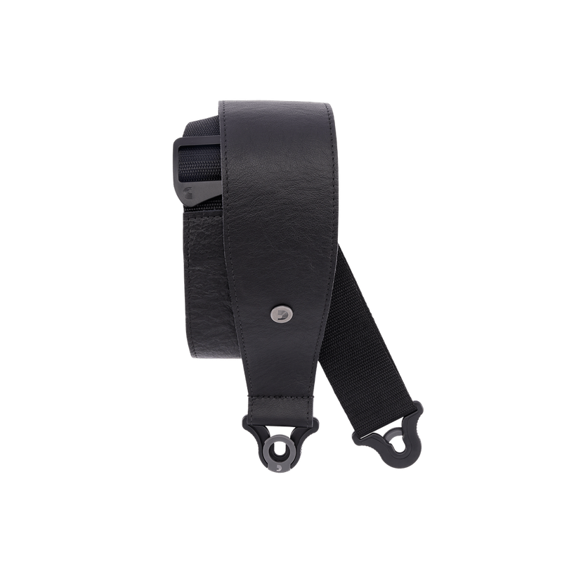 D'Addario COMFORT LEATHER AUTO LOCK GUITAR STRAP, 3''
