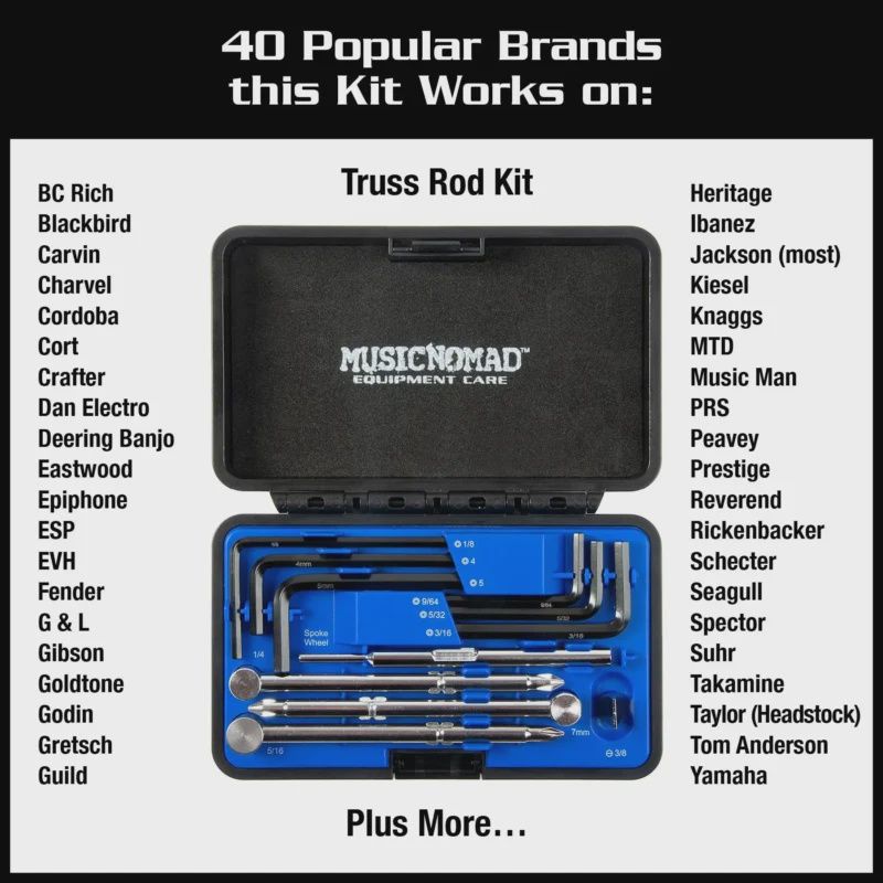 MUSIC NOMAD - Premium Guitar Tech Truss Rod Wrench Set
