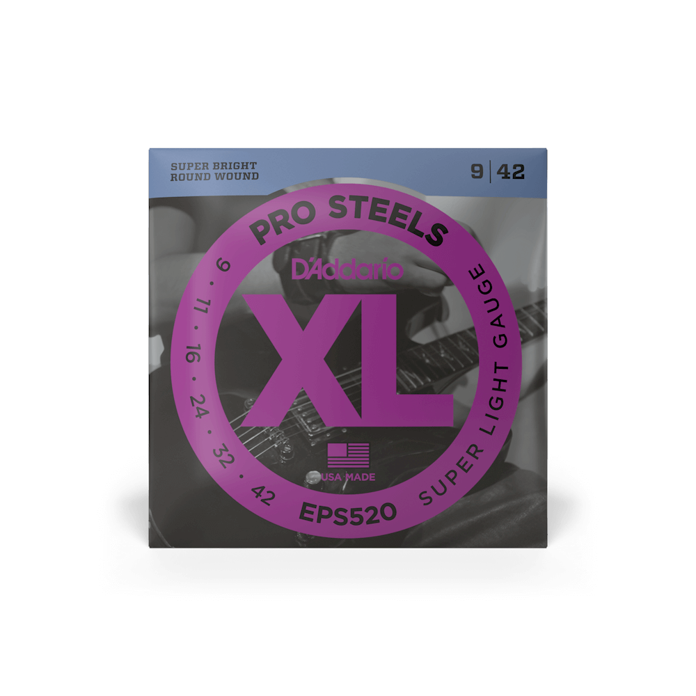 D'Addario EPS520 9-42 Super Light Gauge Pro Steel Guitar Strings