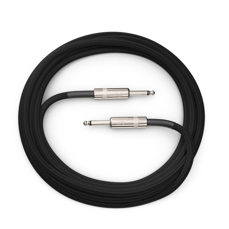 D'Addario Custom Series Braided Instrument Cable 15ft - Black