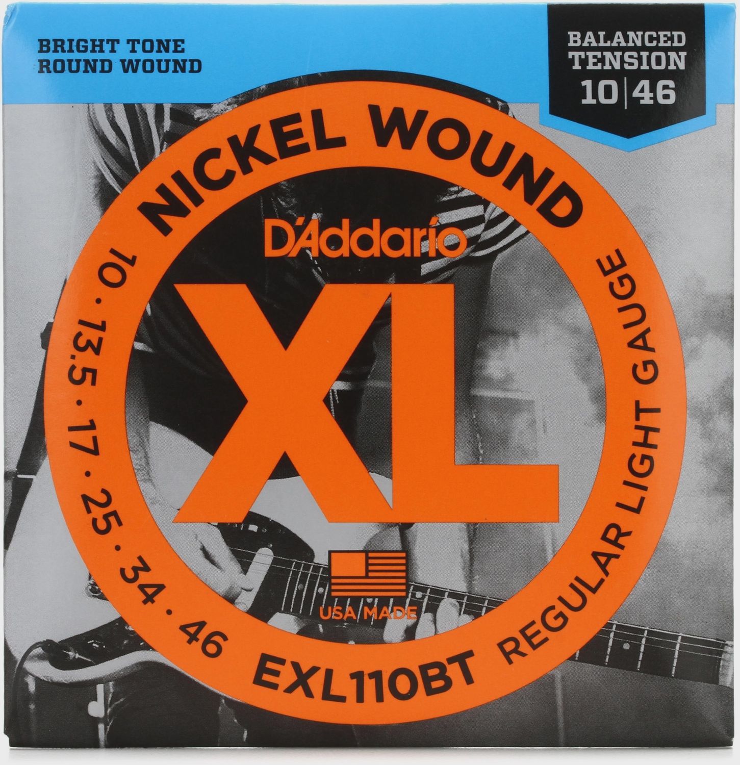 D'Addario EXL110BT 10-46 Regular Light Balanced Tension Guitar Strings