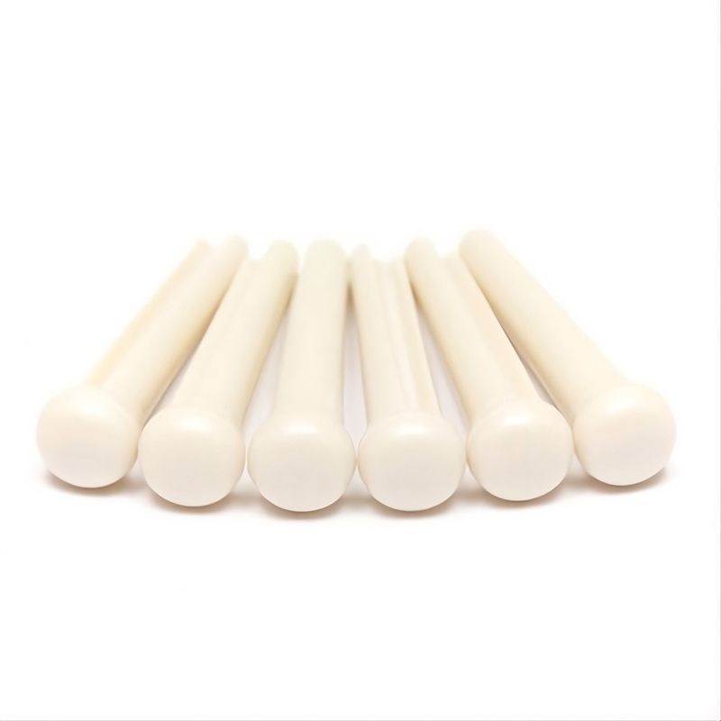 Graphtech TUSQ Traditional Bridge Pins - White - Fits Martin