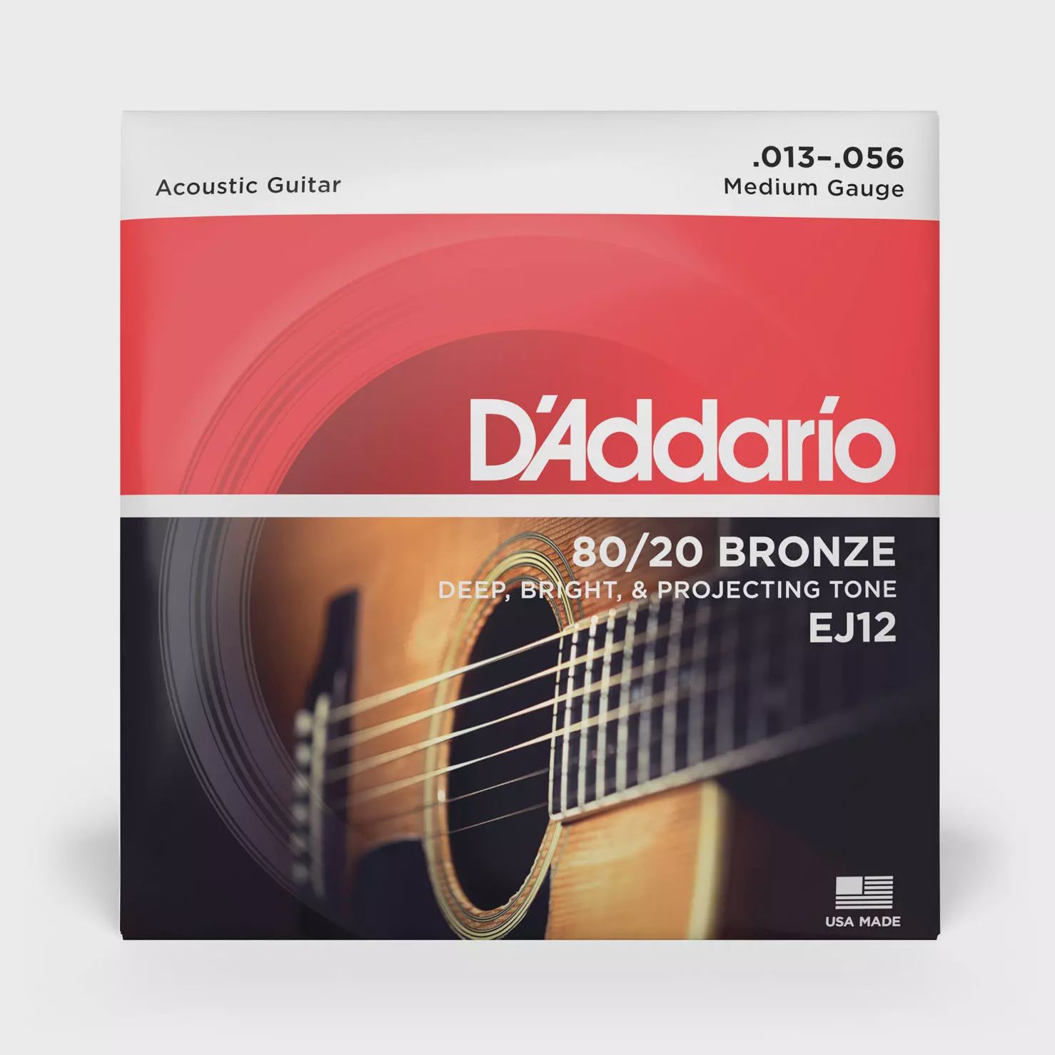 D'Addario 80/20 Bronze 13-56 Medium Gauge