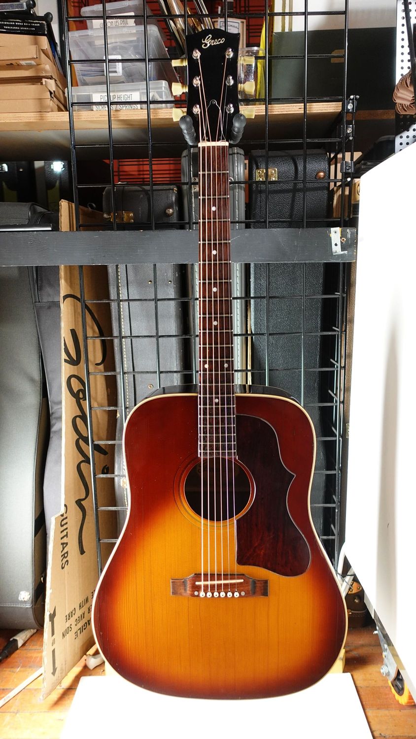 1975 Greco 101S J-45 Style Acoustic - w/ Case - MIJ