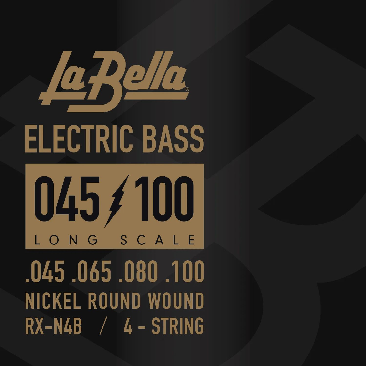 Labella RX-N4B Bass Rx Series, Nickel, 4-String 45-65-80-100
