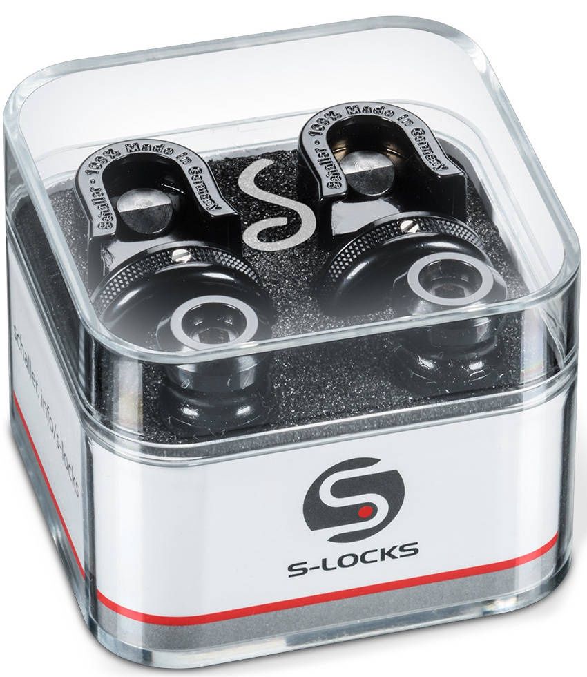 Schaller 14010401 S-Locks Strap Locks System - Black