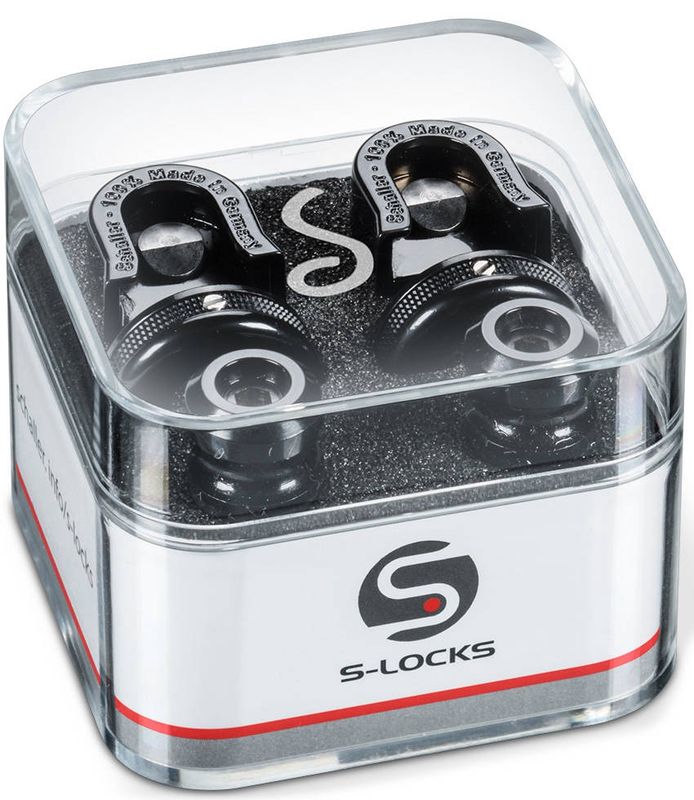Schaller 14010401 S-Locks Strap Locks System - Black