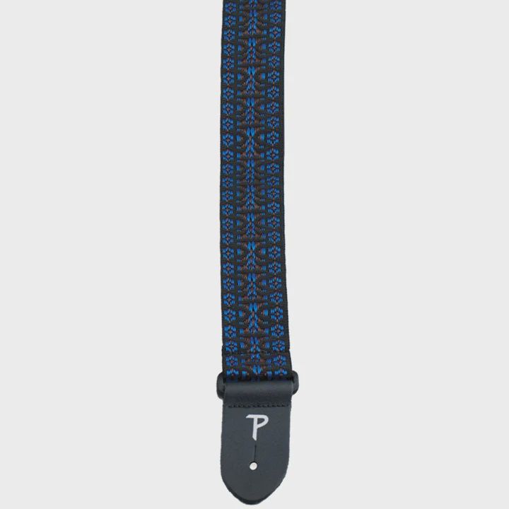 Perris Blue Retro Hootenanny Poly Guitar Strap