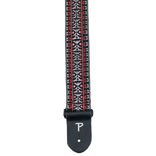 Perris Silver / Red Retro Hootenanny Poly Guitar Strap