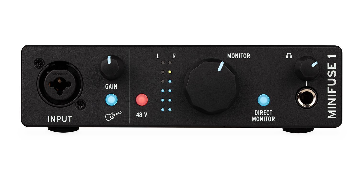 Arturia MiniFuse 1, Compact USB Audio Interface - Black