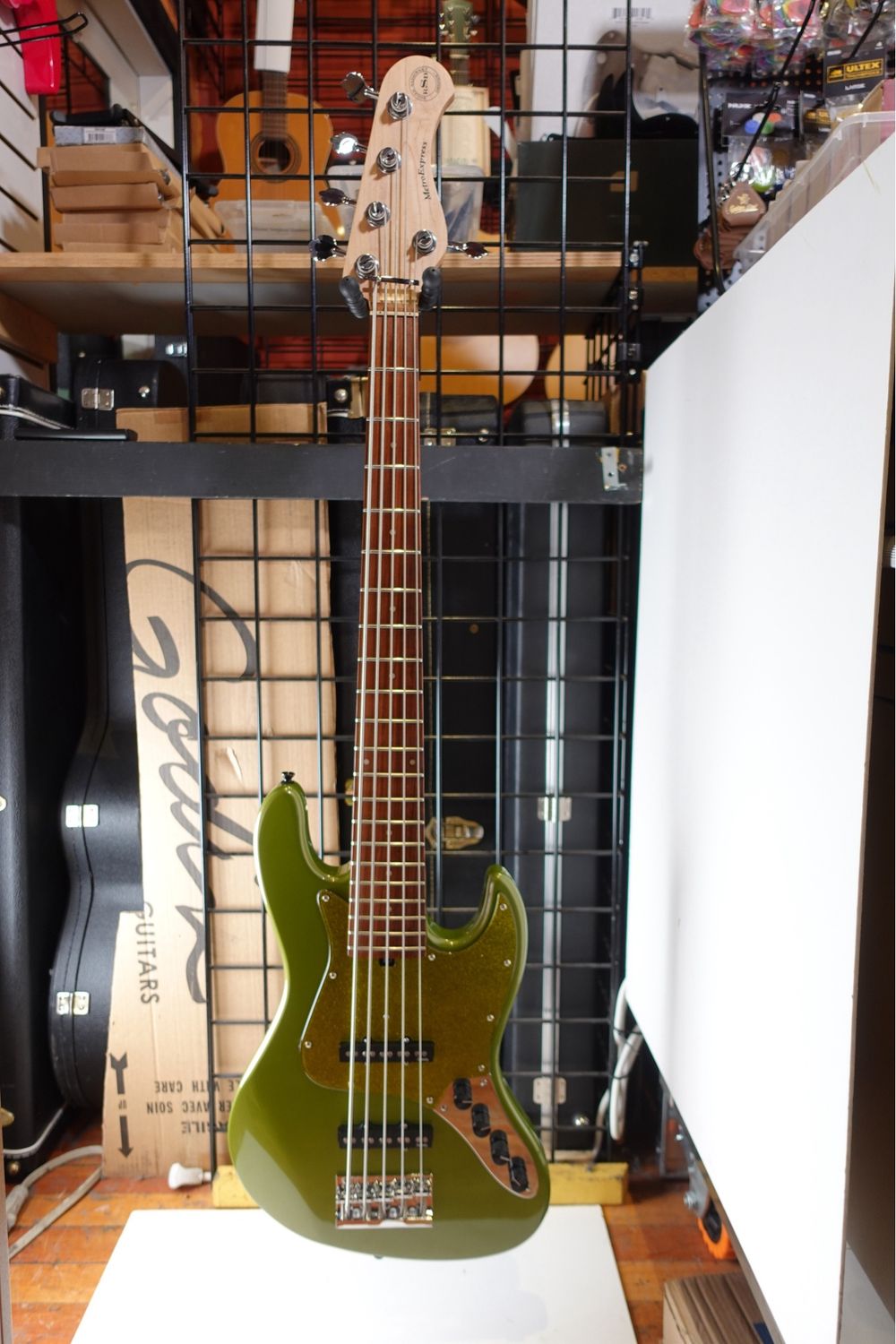 2020s Sadowsky MetroExpress 21-Fret Vintage JJ 5-String – Solid Sage Green Metallic w/ Gigbag