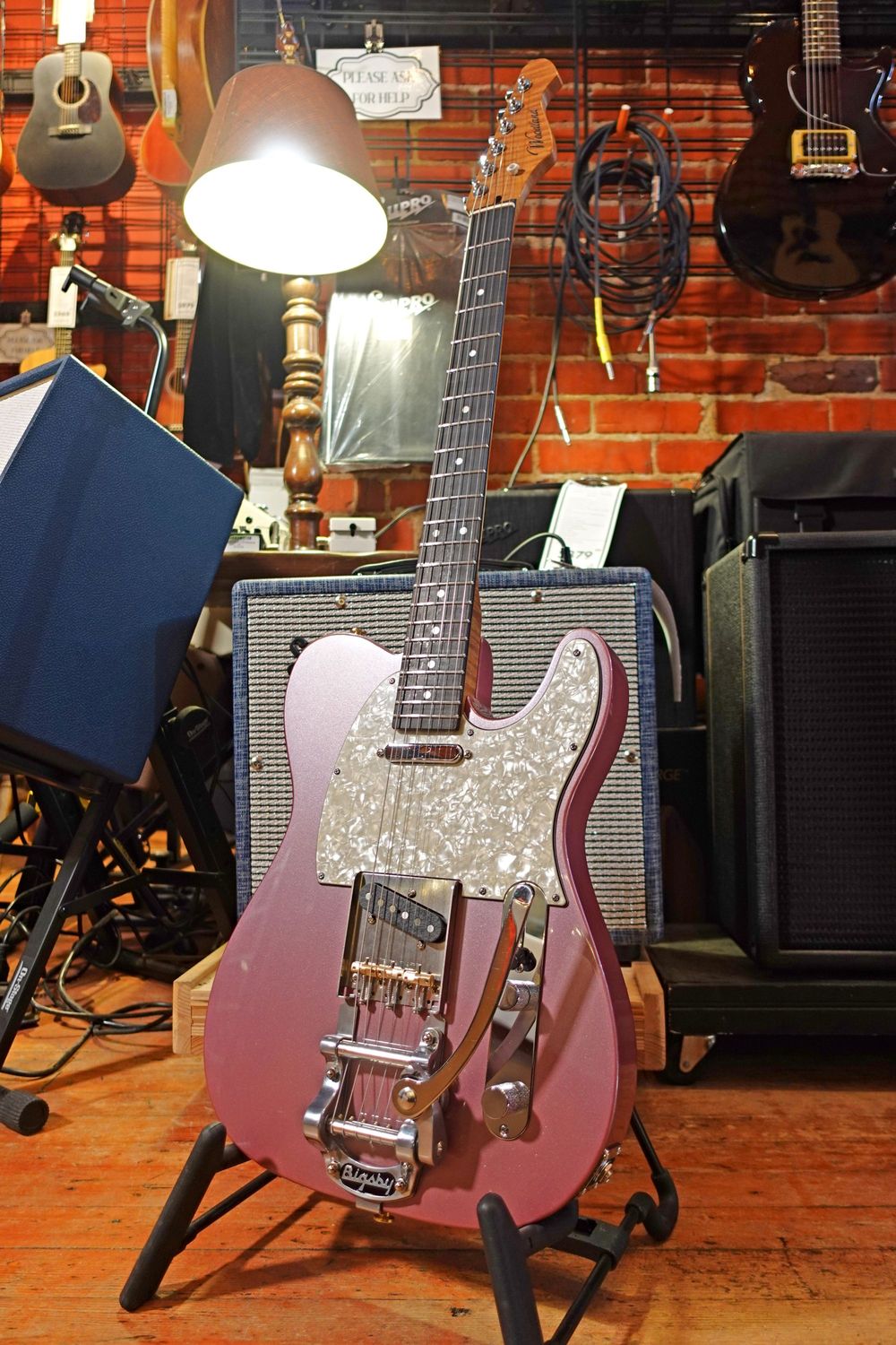 2026 Woodland Custom Series TM - Burgundy Mist Metallic + Bigsby w/ Gator TSA Case