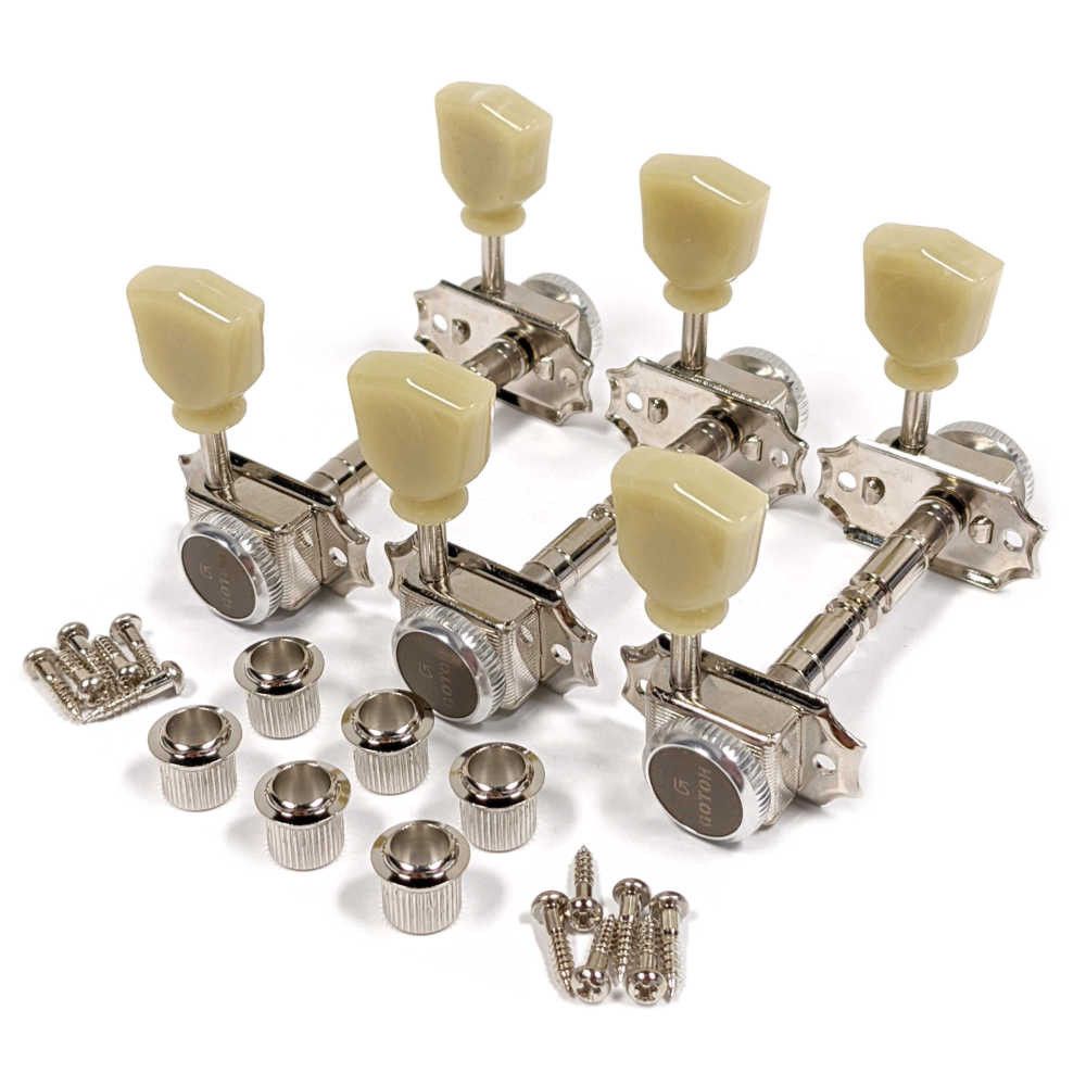Gotoh SD90-MGT-SL Locking Tuners - 3x3 - Nickel - Kluson Style