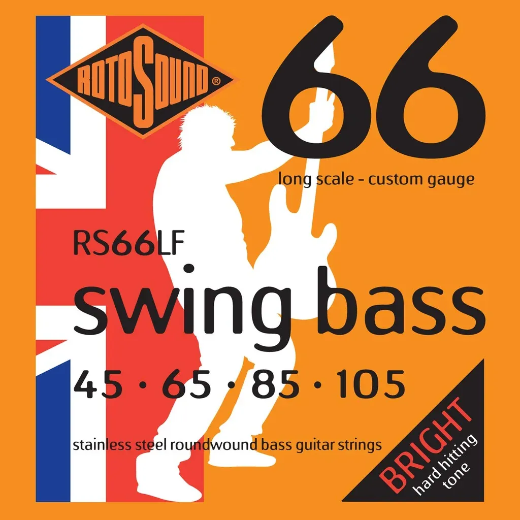 Rotosound Swing Bass 66 Long Scale Stainless Steel Bass Strings 45-105