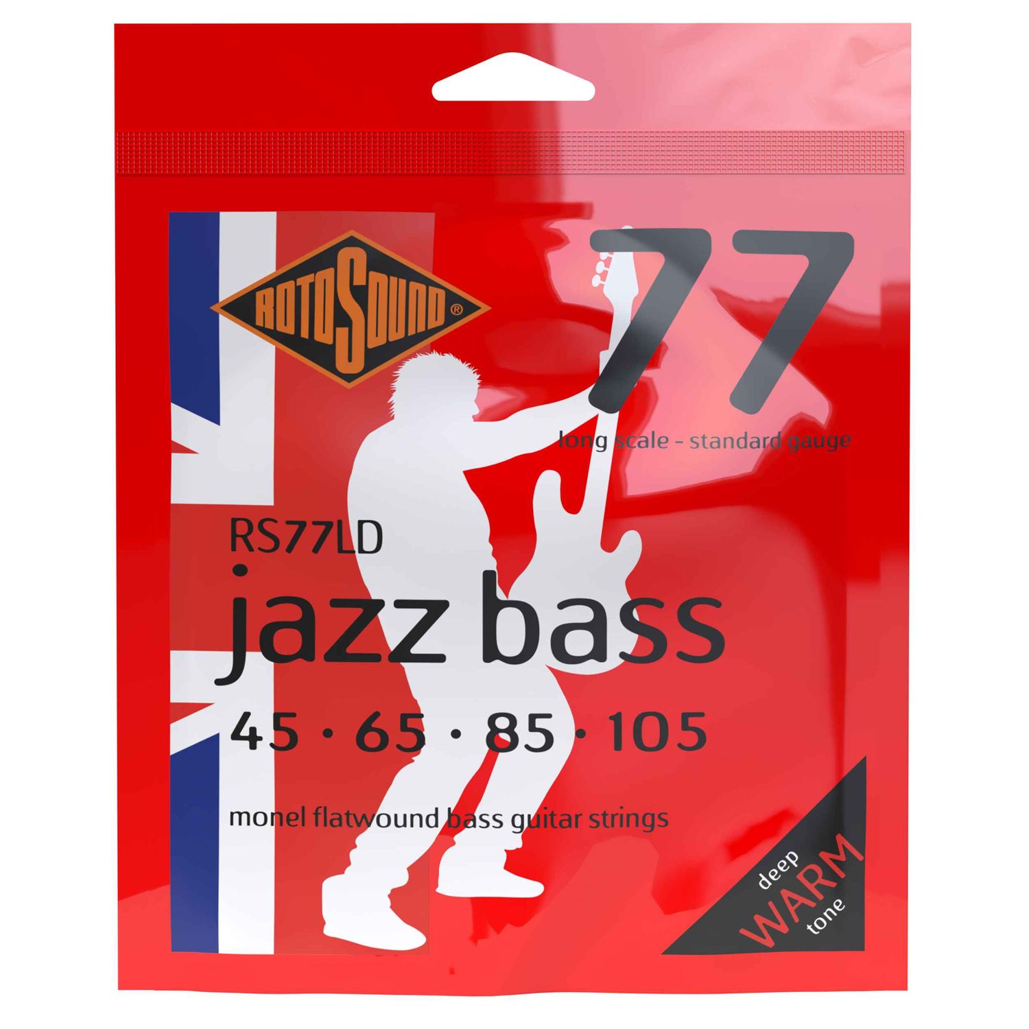 Rotosound Jazz Bass 77 Monel Flatwound Bass 45-105