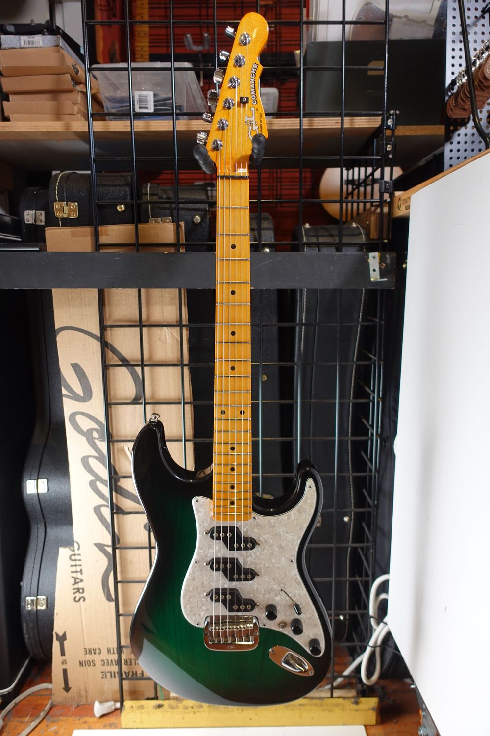2000s G&amp;L Fullerton Comanche - Greenburst w/ OHSC