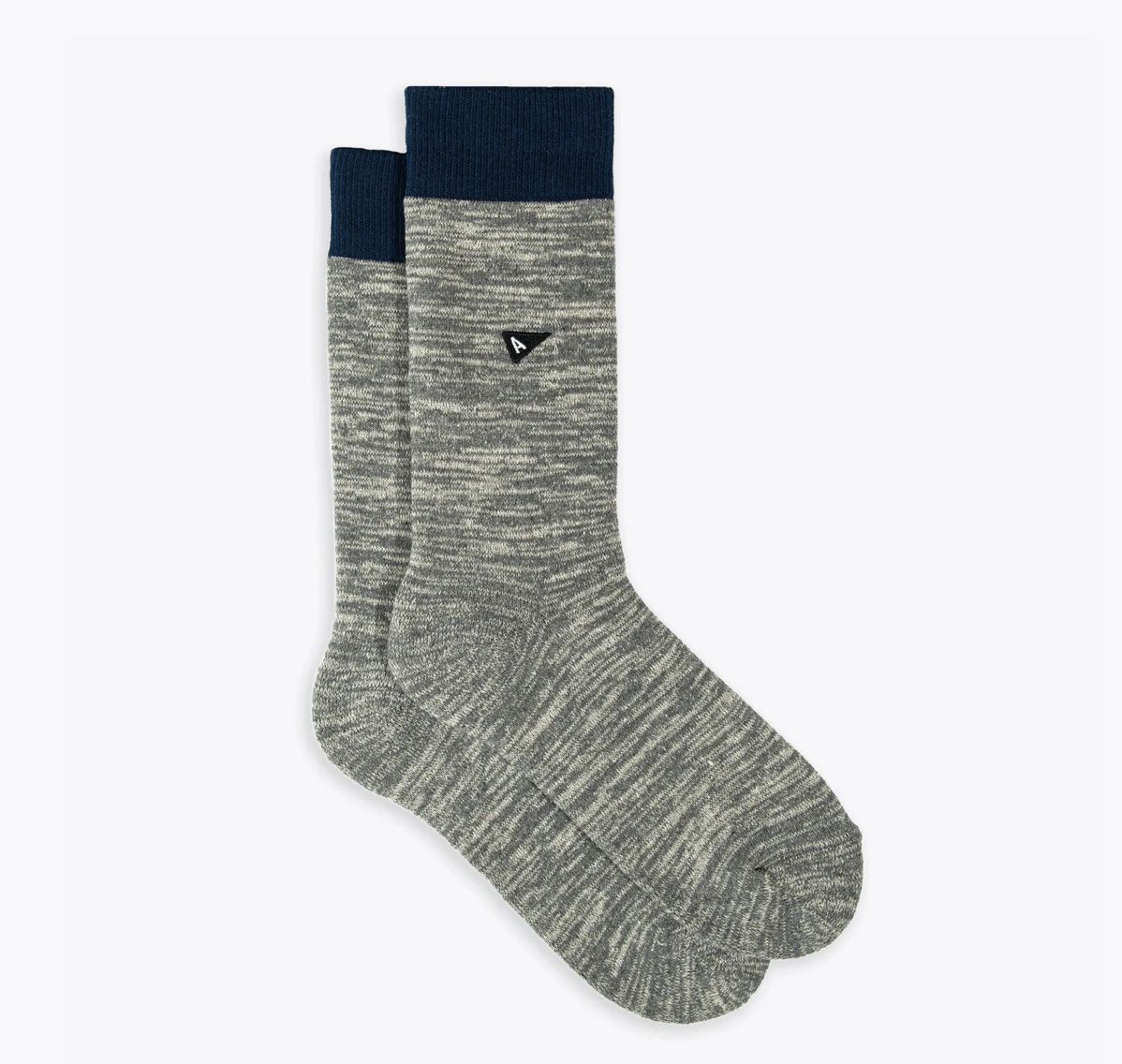 Japanese Terry House Sock, Size: OSFM, Color: Grey Marl
