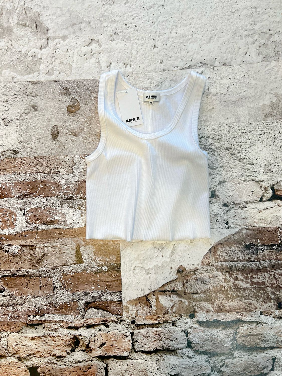 Becca Crop Tank, Color: White, Size: XS
