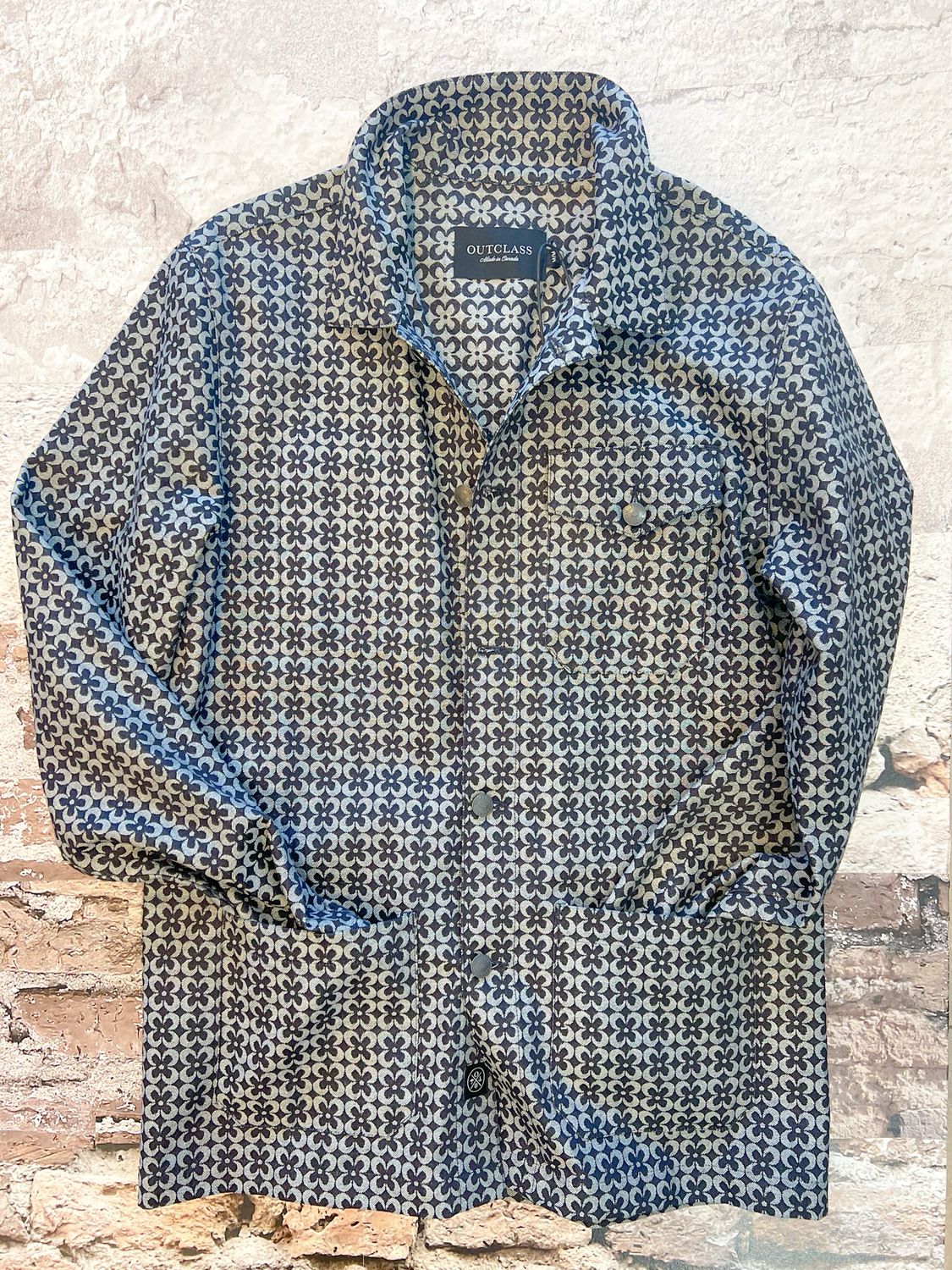 Daisy Jacquared Chore Coat