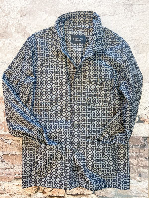 Daisy Jacquared Chore Coat