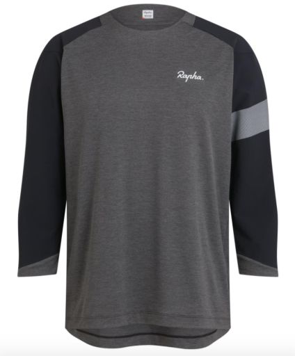 MEN&#39;S TRAIL 3/4 SLEEVE JERSEY, Size: Medium, Colour: DARK GREY/LIGHT GREY, Season: AW24