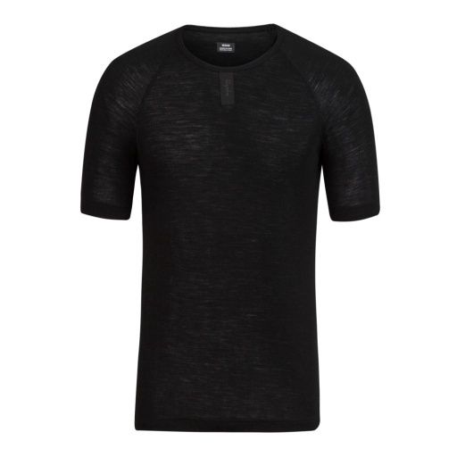 MEN&#39;S MERINO BASE LAYER - SHORT SLEEVE, Size: Large, Colour: BLACK, Season: SS24